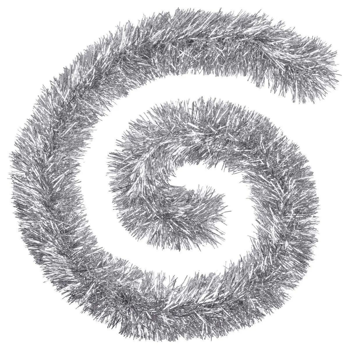 ATMOSPHERA Guirlande de Noël  Maison  200cm Argent & Blanc
