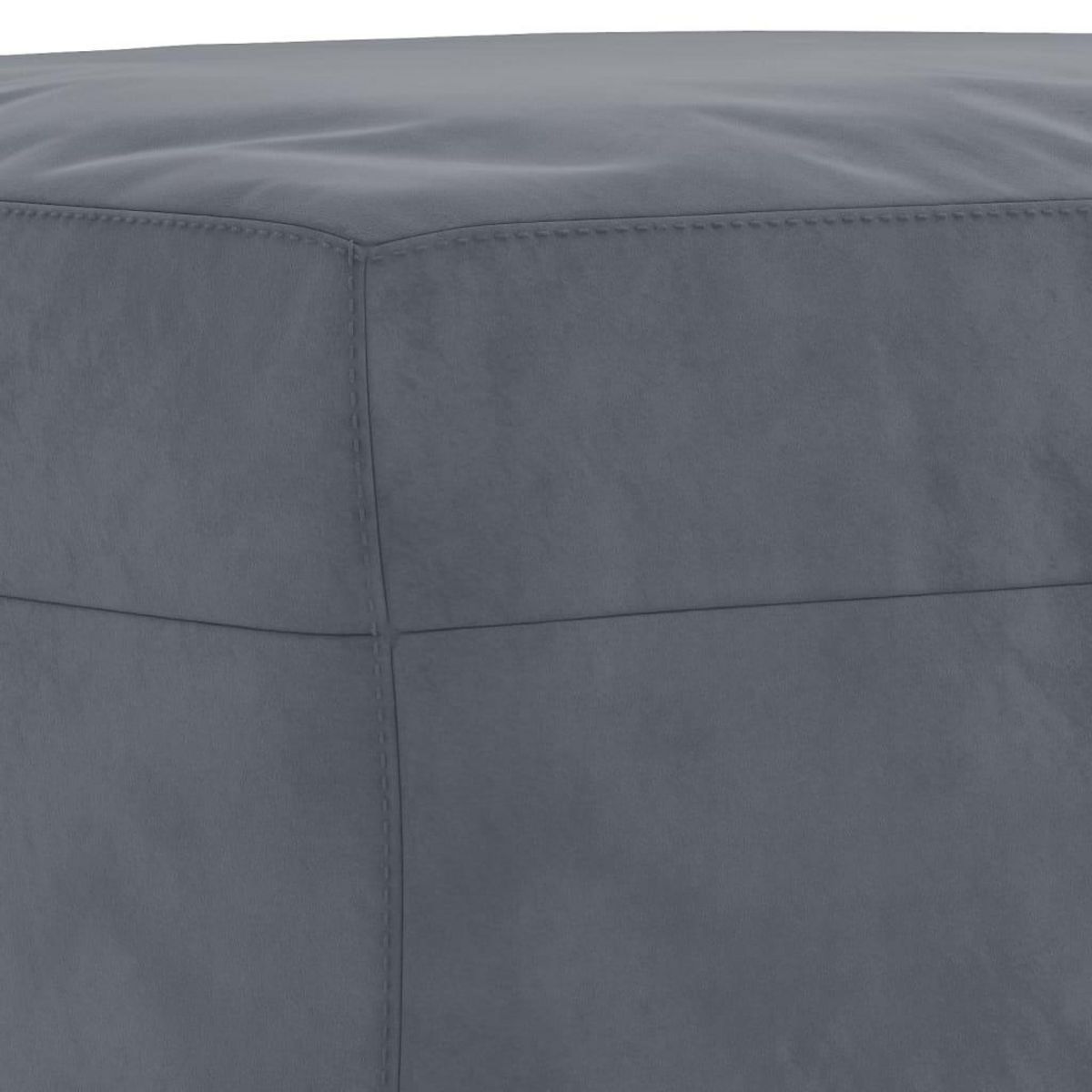 VIDAXL Repose-pied Gris fonce 60x50x41 cm Velours
