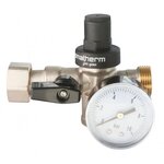 CENTRALE BRICO Réducteur de pression réducteur de pression 3-en-1 20 x 27 + manomètre