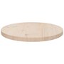 Voir la diapositive 2 : VIDAXL Dessus de table Ø40x2,5 cm Bois de pin massif