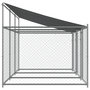 Voir la diapositive 5 : VIDAXL Cage pour chien avec toit et portes gris 6x2x2m acier galvanise