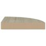Voir la diapositive 5 : VIDAXL Etageres d'angle flottantes 2 pcs chene 25x25x3,8 cm MDF