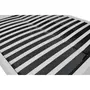 CONCEPT USINE Cadre de lit en PU blanc avec rangements et LED intégrées 160x200 cm NEW YORK