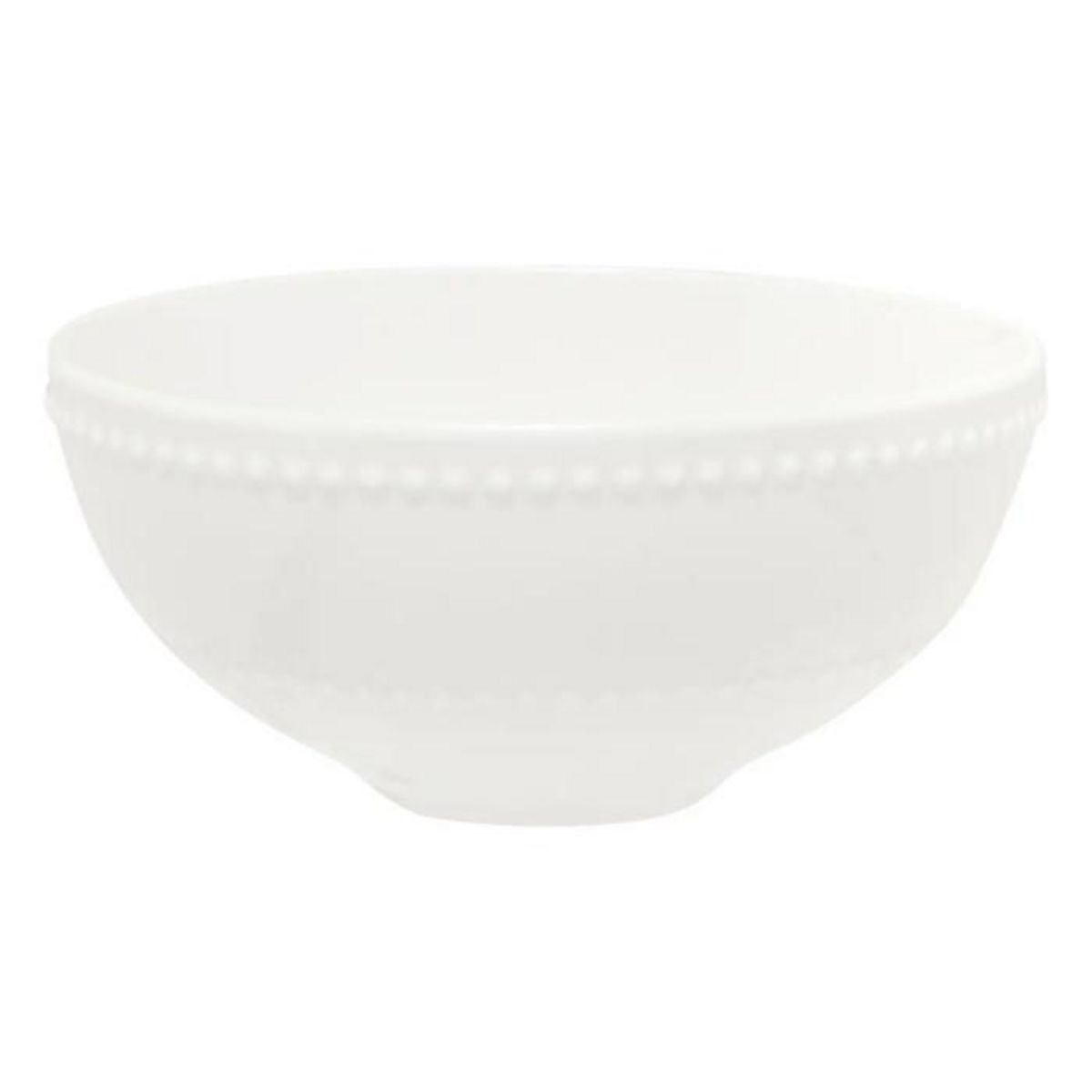 SECRET DE GOURMET Lot de 6 Bols en Porcelaine  Perle  50cl Blanc