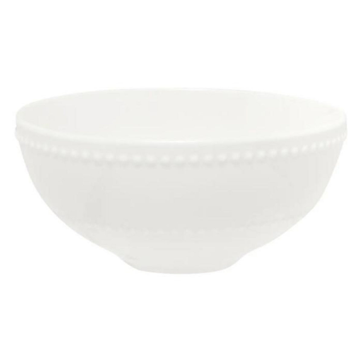 SECRET DE GOURMET Lot de 6 Bols en Porcelaine  Perle  50cl Blanc