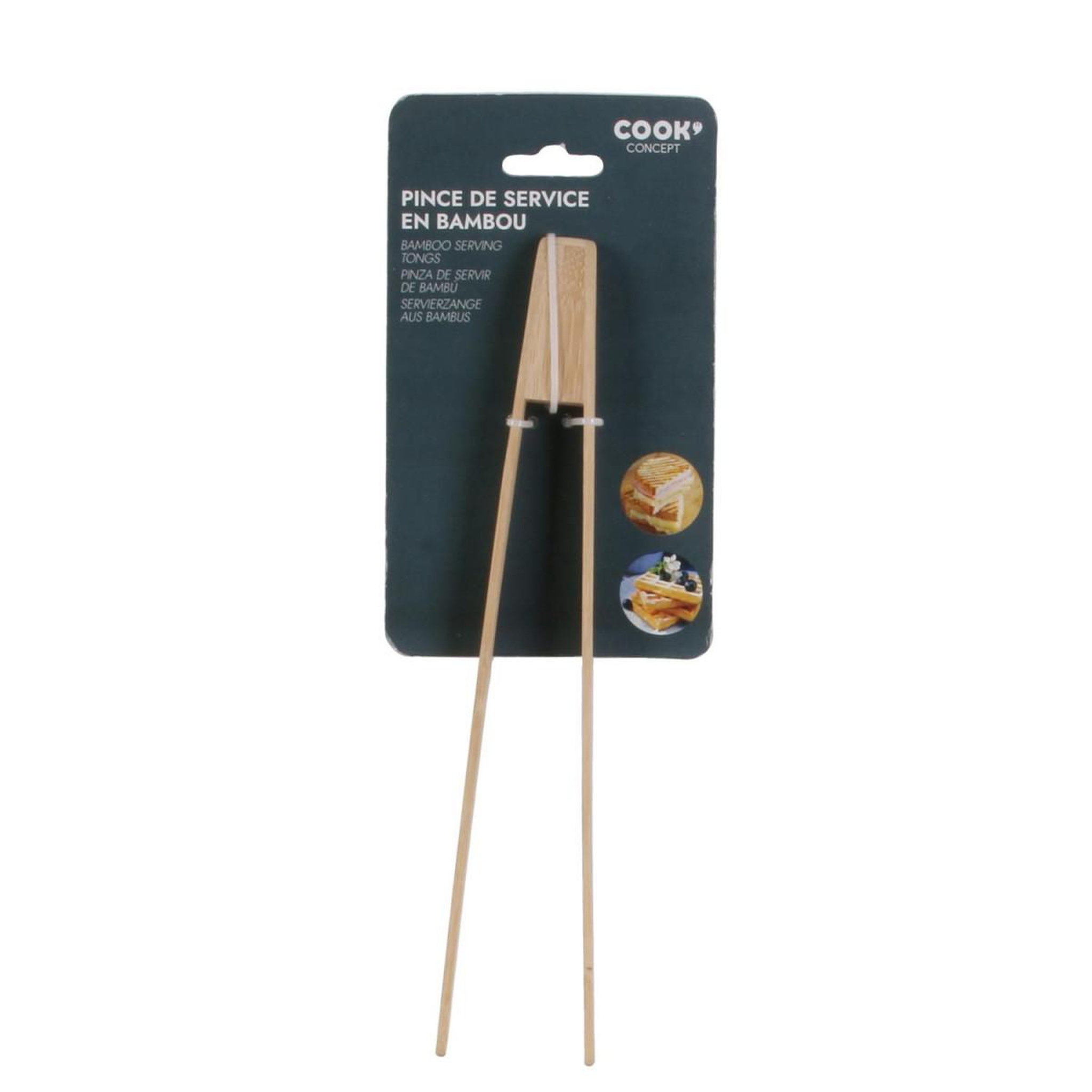 Voir la diapositive 4 : COOK CONCEPT Pince à Toast en Bambou  Ecola  25cm Naturel