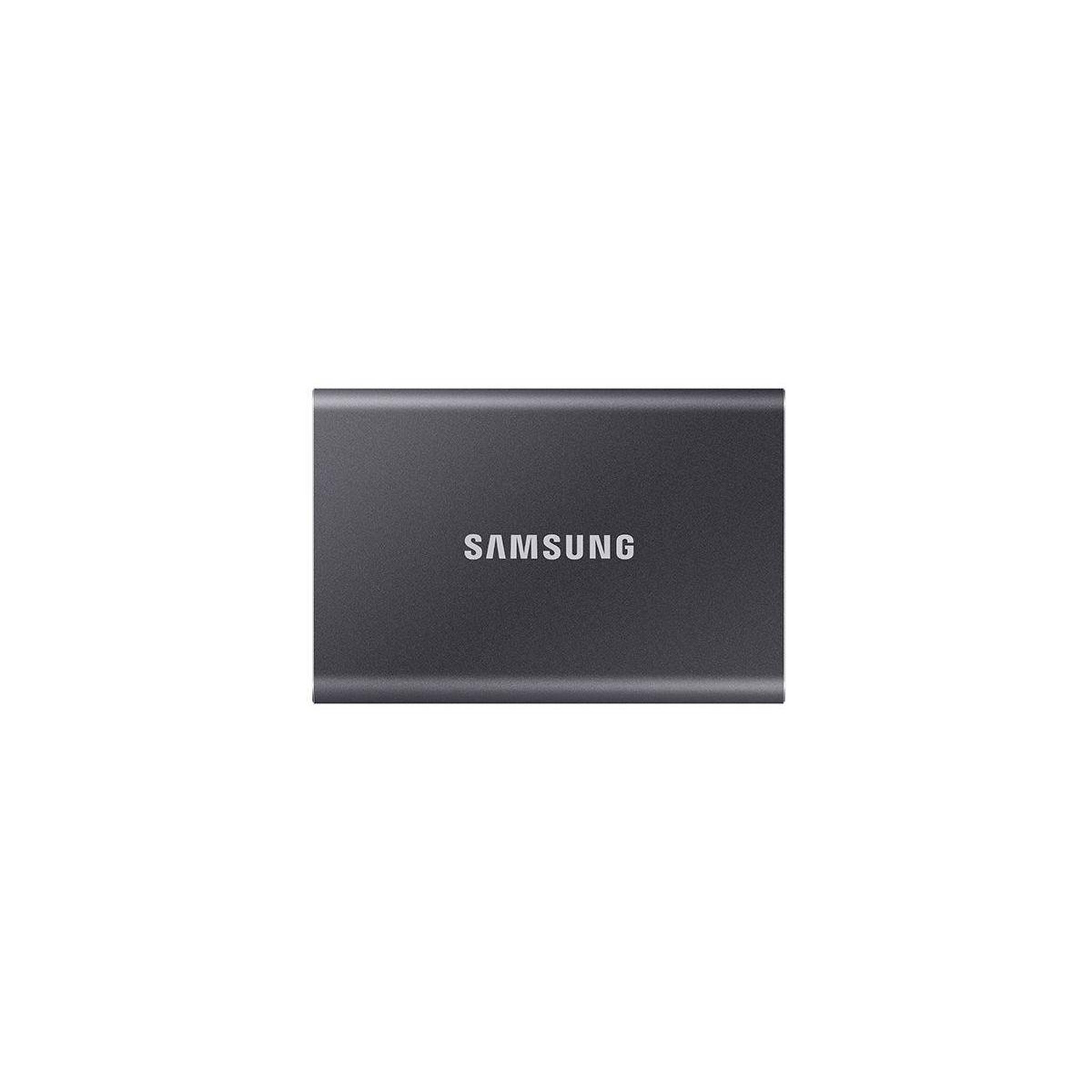 Samsung Disque ssd externe portable 1to t7 gris titane