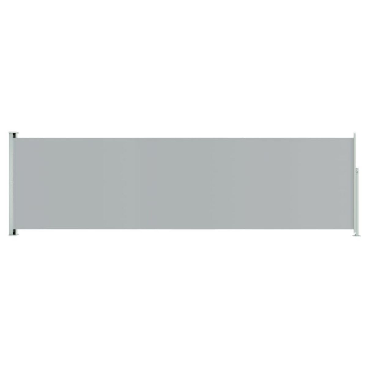 VIDAXL Auvent lateral retractable de patio 180x600 cm Gris