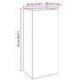 Voir la diapositive 6 : VIDAXL Jardiniere vert olive 32x29x75 cm acier