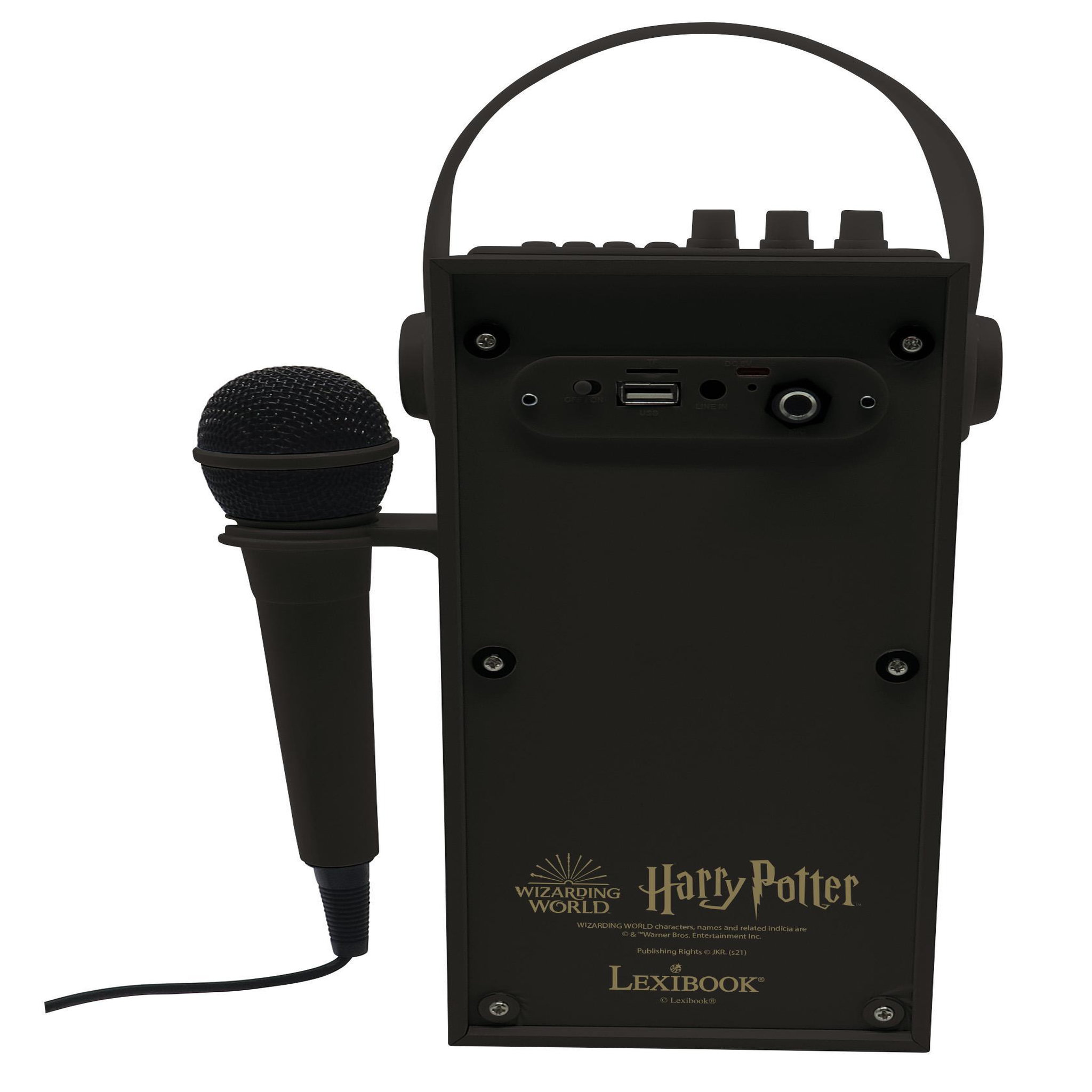 Voir la diapositive 4 : Lexibook Enceinte Bluetooth portable avec micro et effets lumineux Harry Potter