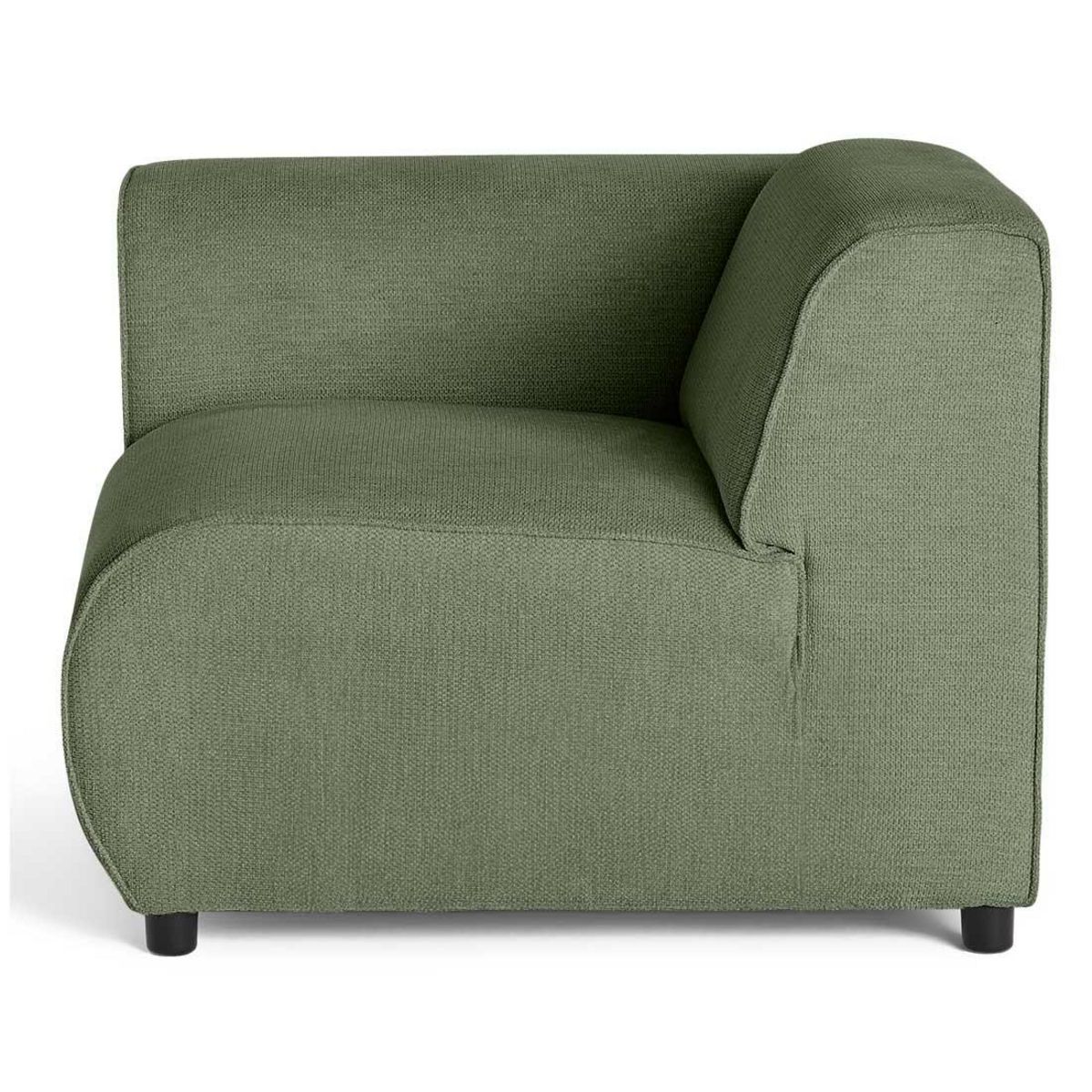 LISA DESIGN Suaro - module d'assise d'angle gauche en tissu texturé