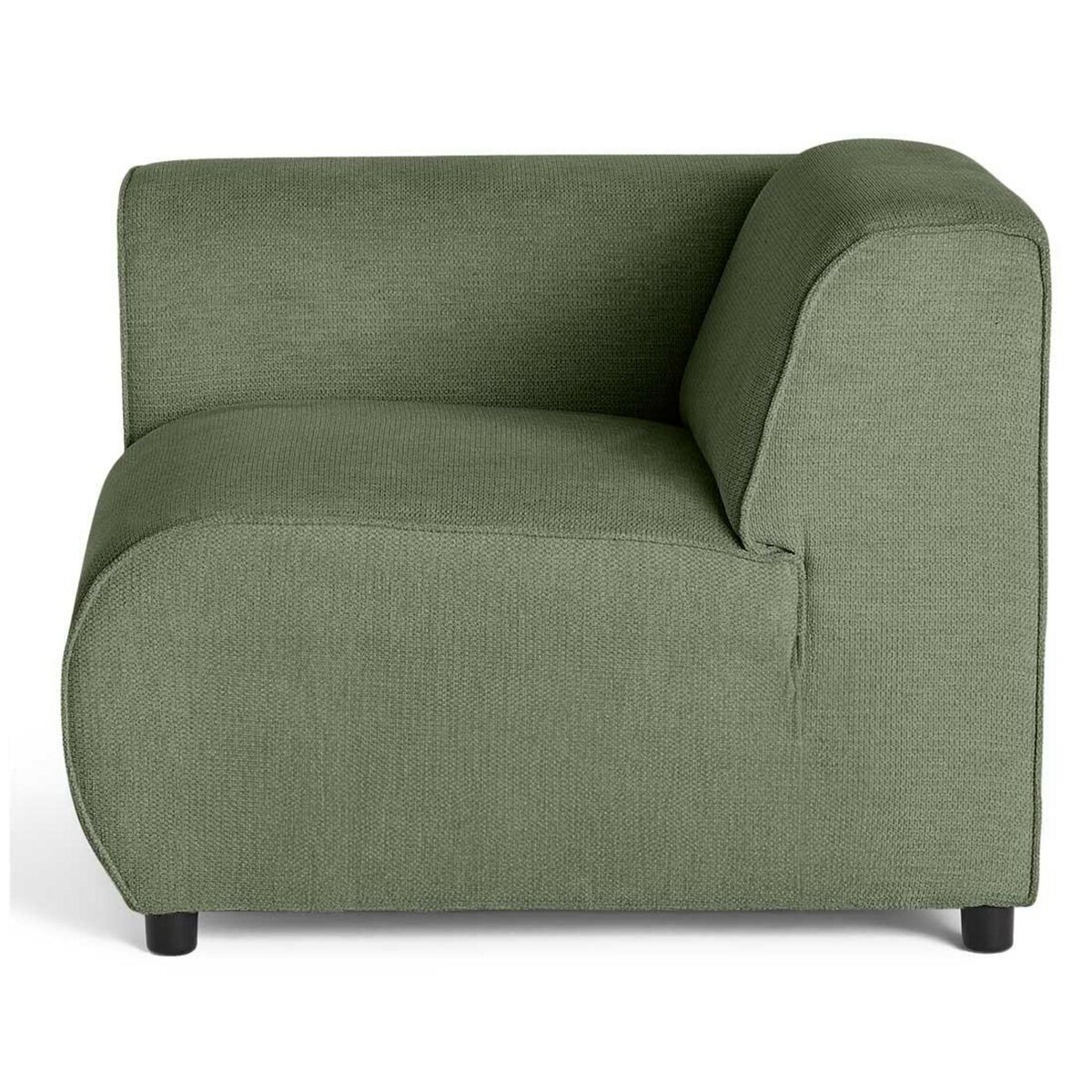 LISA DESIGN Suaro - module d'assise d'angle gauche en tissu texturé