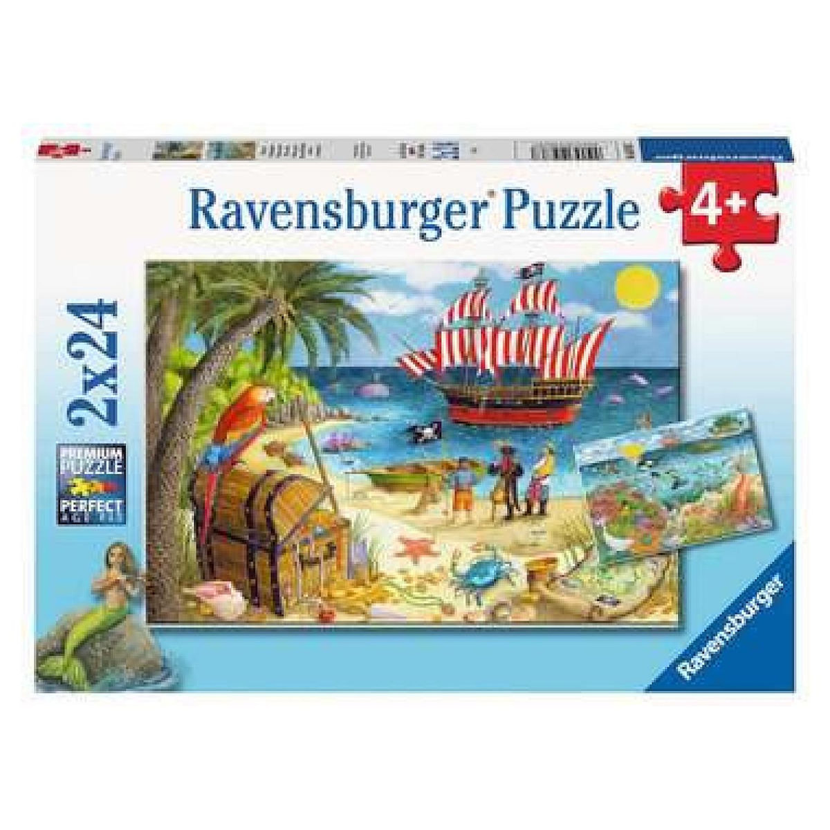 RAVENSBURGER Puzzle 2x24 pcs Pirates et sirenes