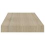 Voir la diapositive 5 : VIDAXL Etageres murales flottantes 4 pcs chene 50x23x3,8 cm MDF