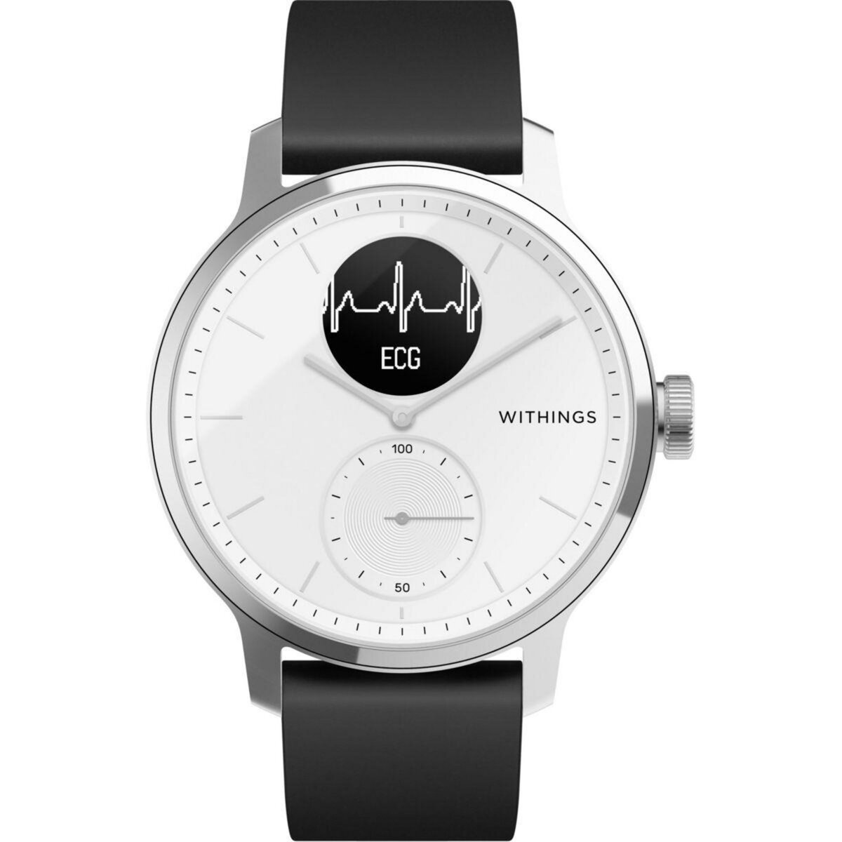 Fitbit Montre santé Sense 2 Aluminium Platine et Blanc pas cher