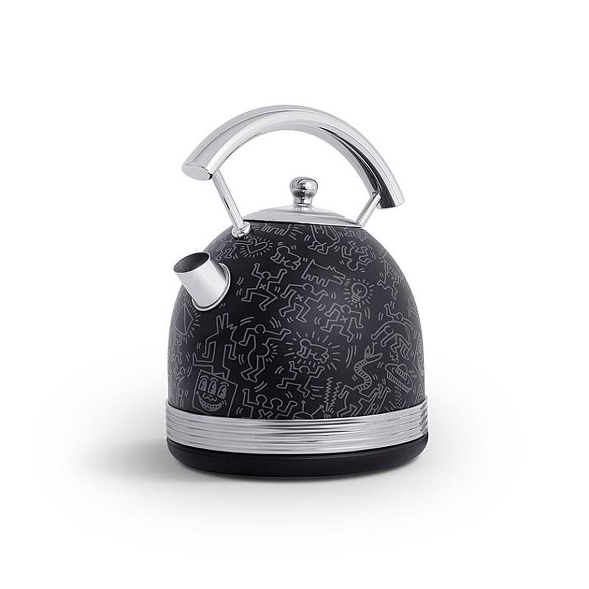 Voir la diapositive 2 : SCHNEIDER Schneider - Fashionista - Noir Mat - Bouilloire Keith Haring Sans Fil - 1,7 L - 2200 W