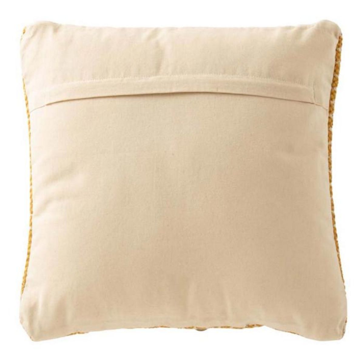 Paris Prix Coussin Déco  Bali  42x42cm Blanc & Ocre