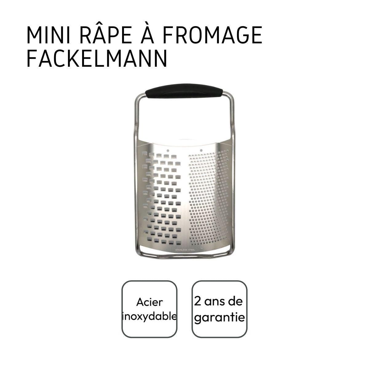 Fackelmann Ensemble de 2 Râpes à fromage inox 2 en 1 de 22 cm Fackelmann