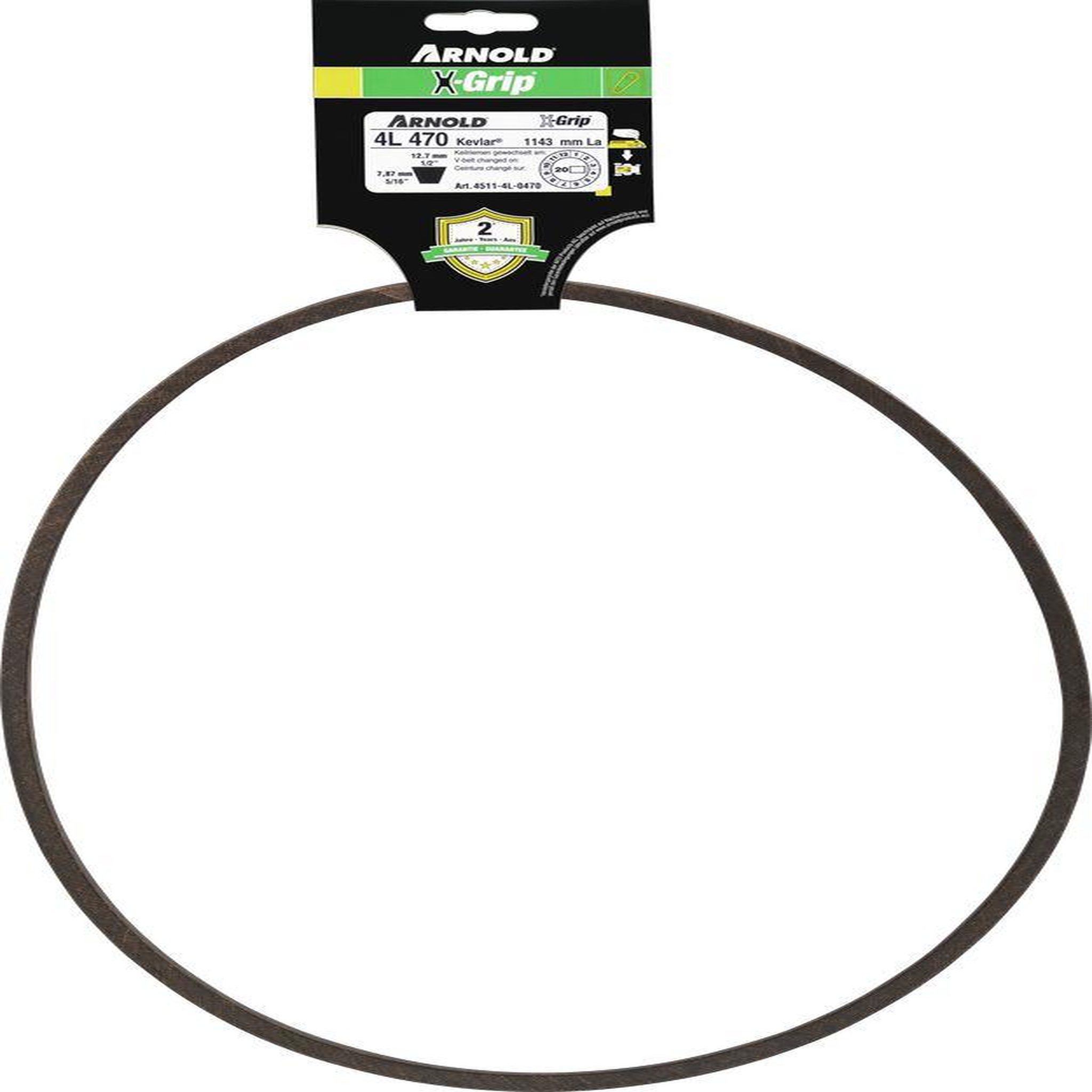 ARNOLD Courroie trapézoïdale x-grip v de type 4l470