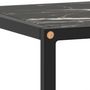 Voir la diapositive 5 : VIDAXL Meuble TV noir avec verre marbre noir 100x40x40 cm