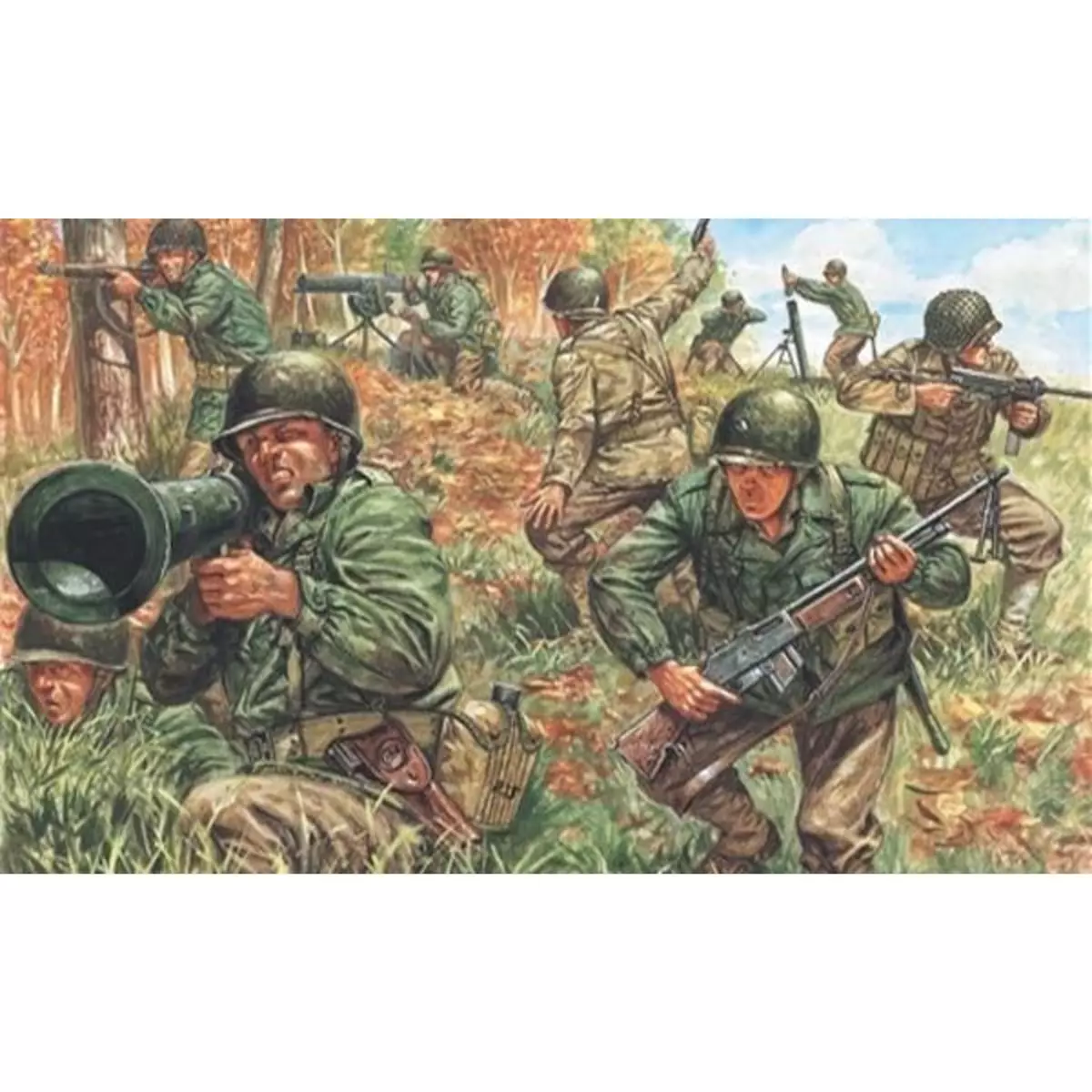 Italeri Figurines 2ème Guerre Mondiale : Infanterie américaine