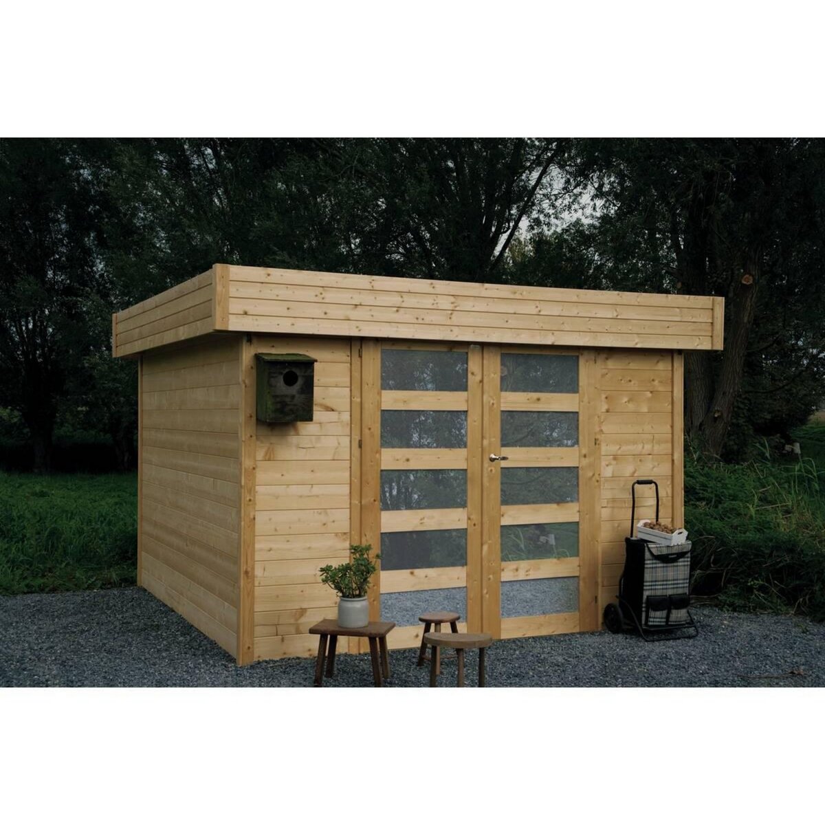 Habitat et Jardin Abri jardin  Odense  - 7.64 m² - 3.02 x 3.02 x 2.19 m - 28 mm