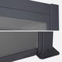 Voir la diapositive 2 : SWEEEK Pergola bioclimatique aluminium et acier 3x4m lames orientables + store 3m PALACE anthracite