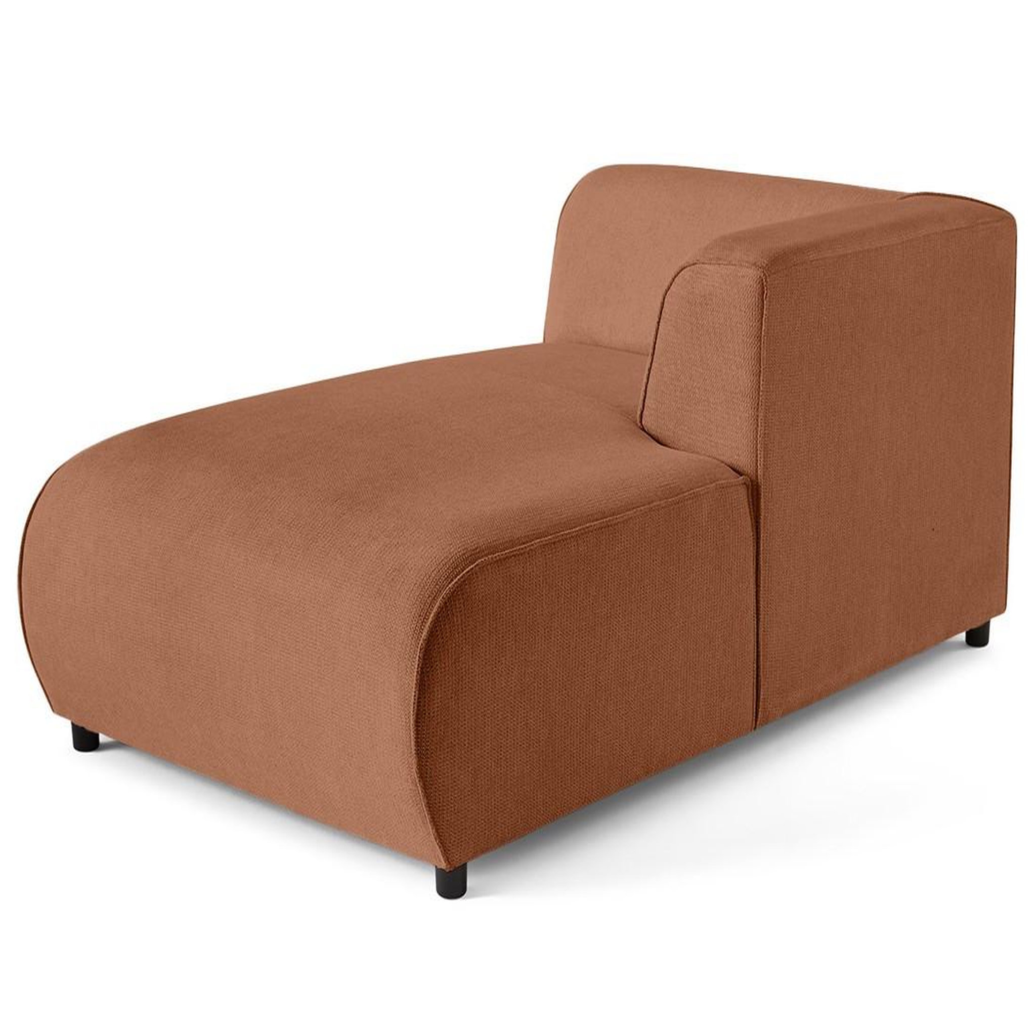 Voir la diapositive 1 : LISA DESIGN Suaro - module d'assise méridienne droit en tissu texturé