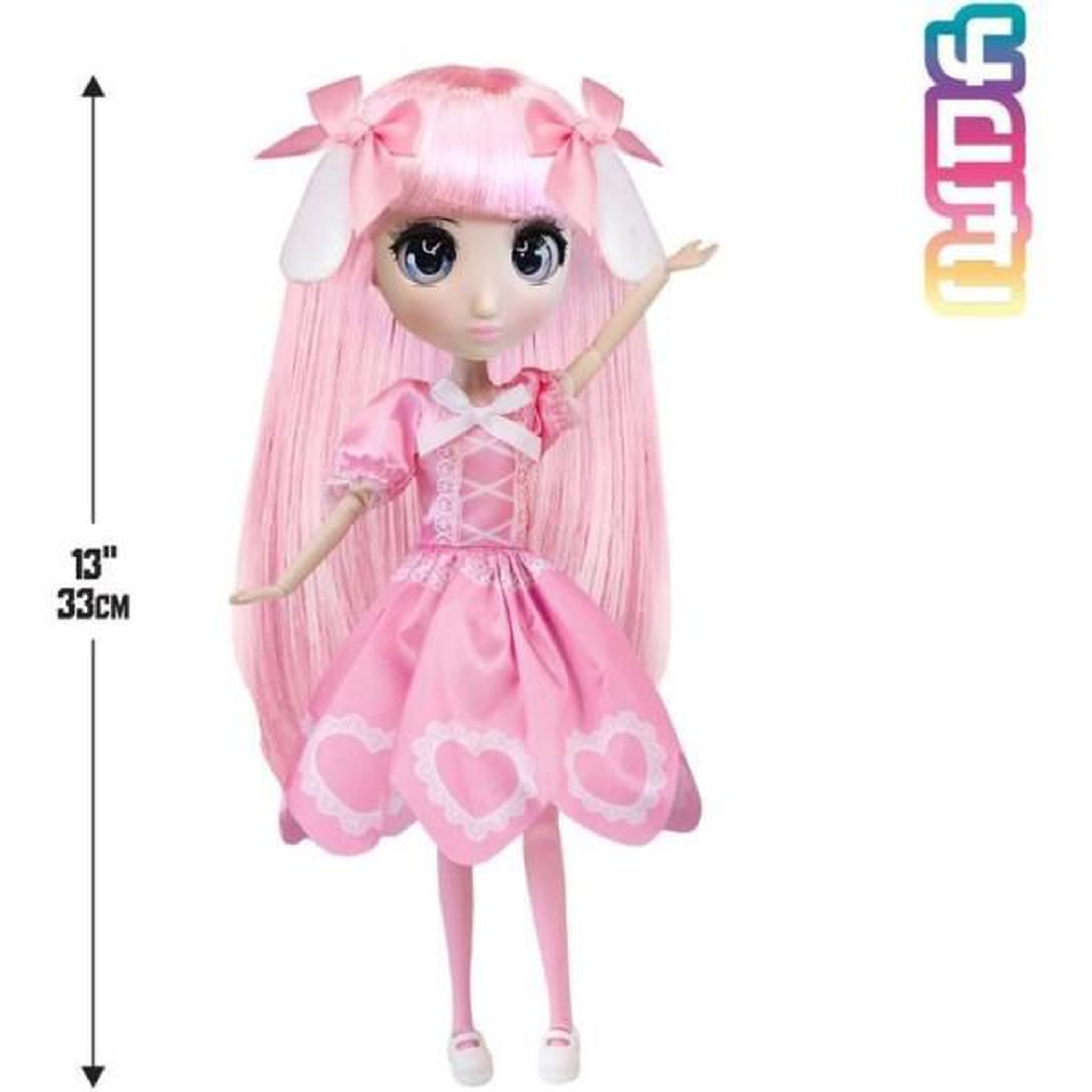 Voir la diapositive 2 : BANDAI Grande Poupée Kawai style Japon 30 cm - Poupée Yumi - BANDAI - Licence Officielle Shibajuku Anime