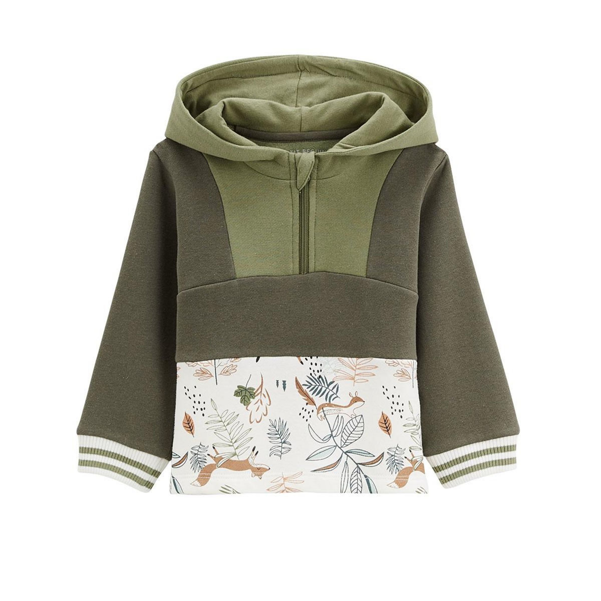 Petit Béguin Sweat-shirt à capuche bébé en molleton Montreal