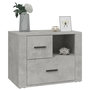 Voir la diapositive 4 : VIDAXL Table de chevet Gris beton 60x36x45 cm Bois d'ingenierie