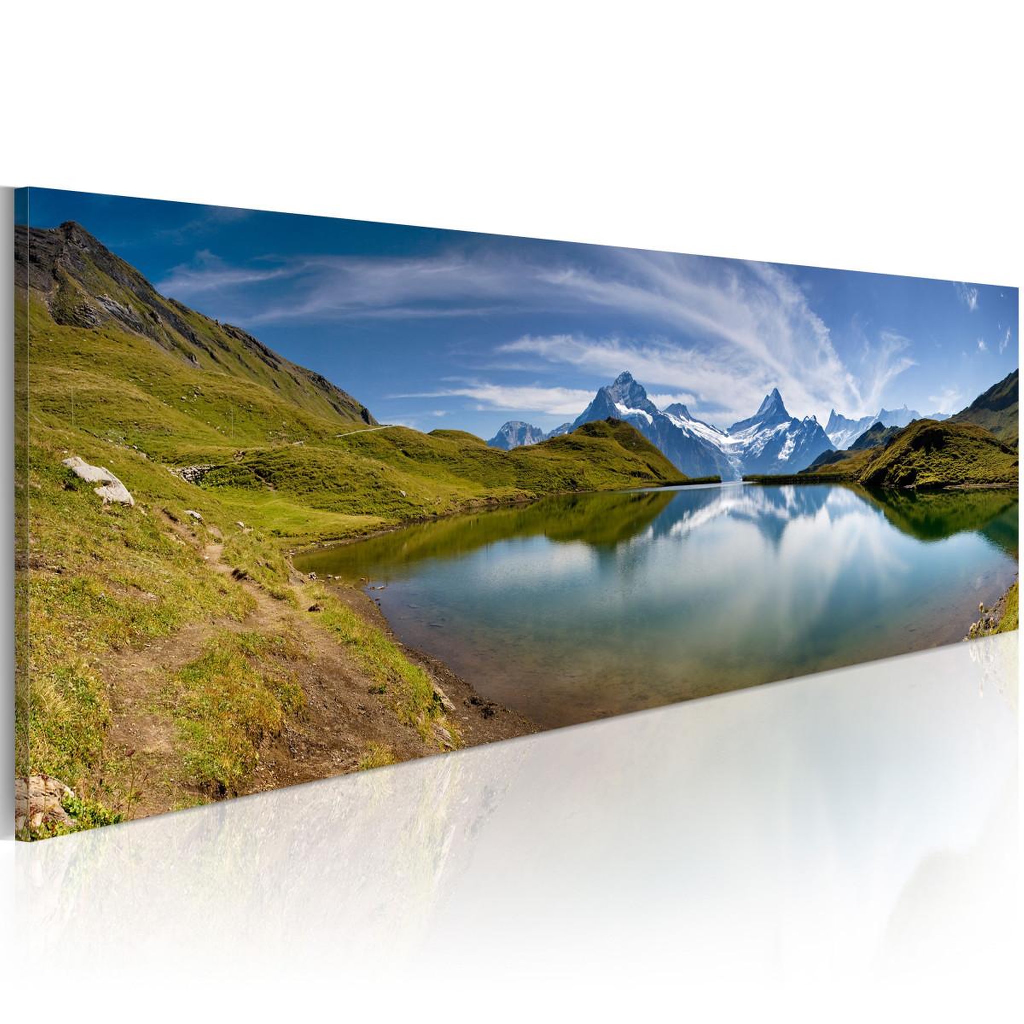 Paris Prix Tableau imprimé  mountain lake. Coloris disponibles : Multicolore
