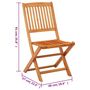 Voir la diapositive 6 : VIDAXL Chaises de jardin pliables lot de 4 Bois d'eucalyptus massif