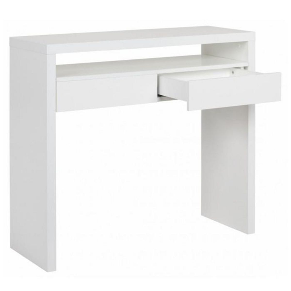Paris Prix Bureau Extensible 1 Tiroir  Azort  100cm Blanc