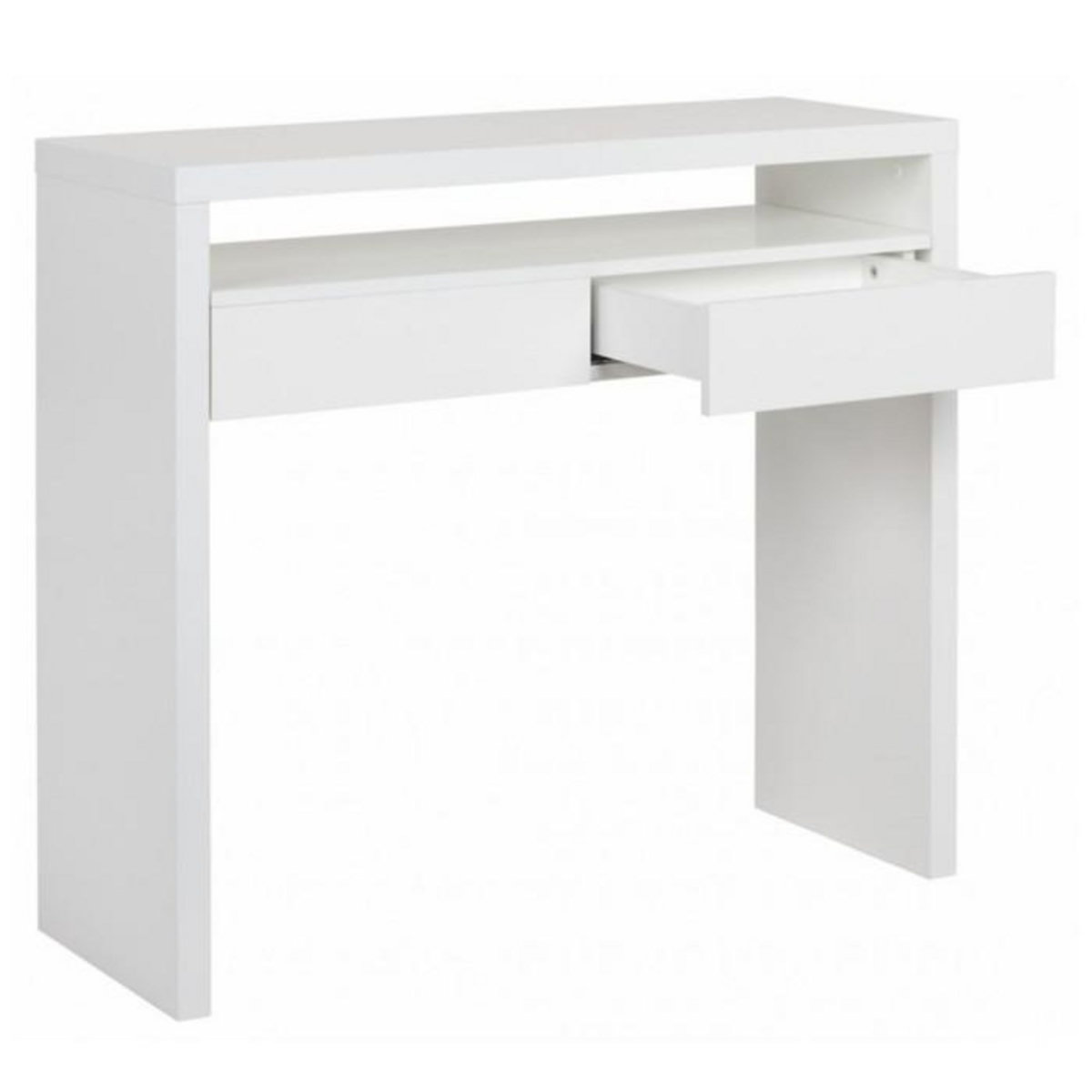 Paris Prix Bureau Extensible 1 Tiroir  Azort  100cm Blanc