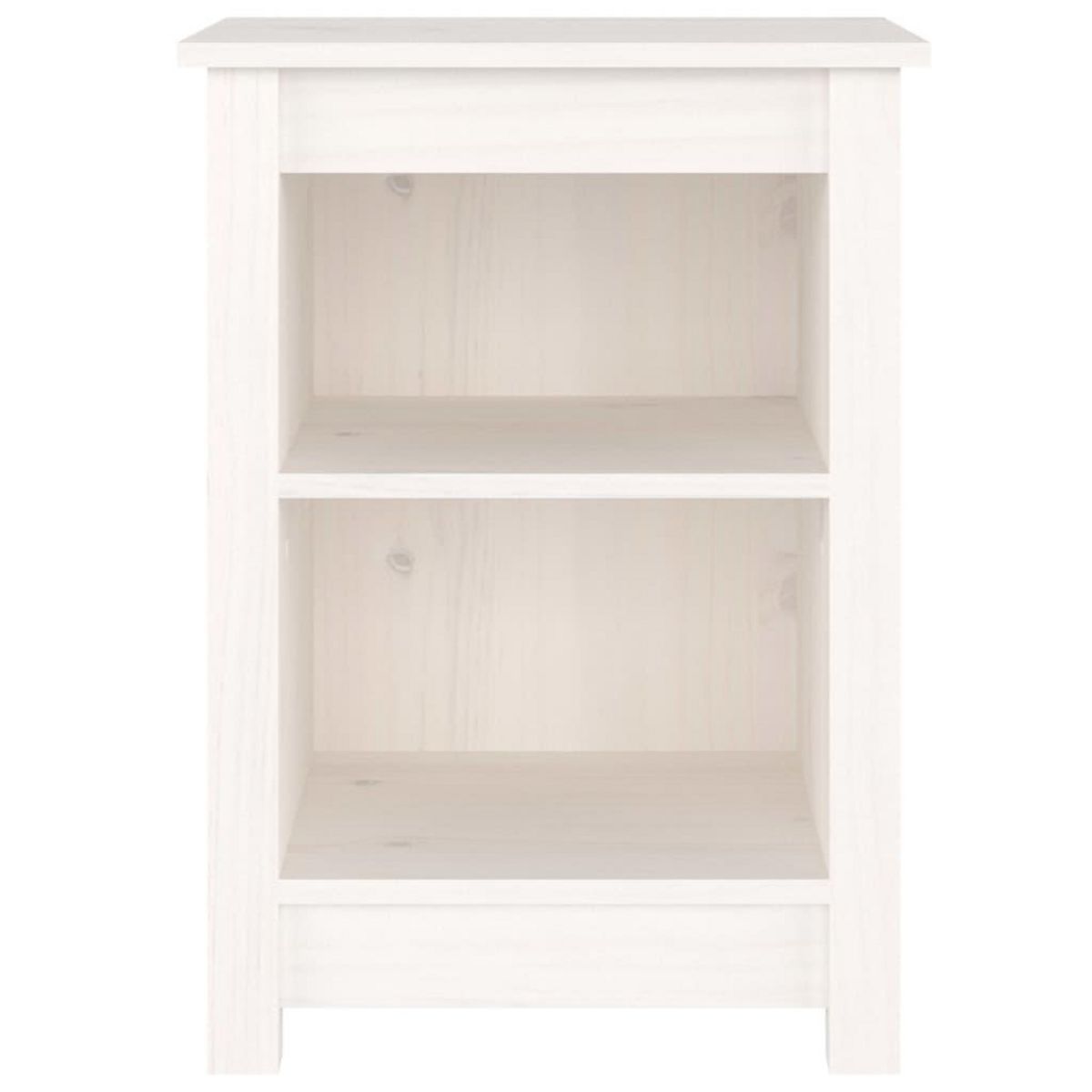 VIDAXL Tables de chevet 2 pcs Blanc 40x35x55 cm Bois de pin solide
