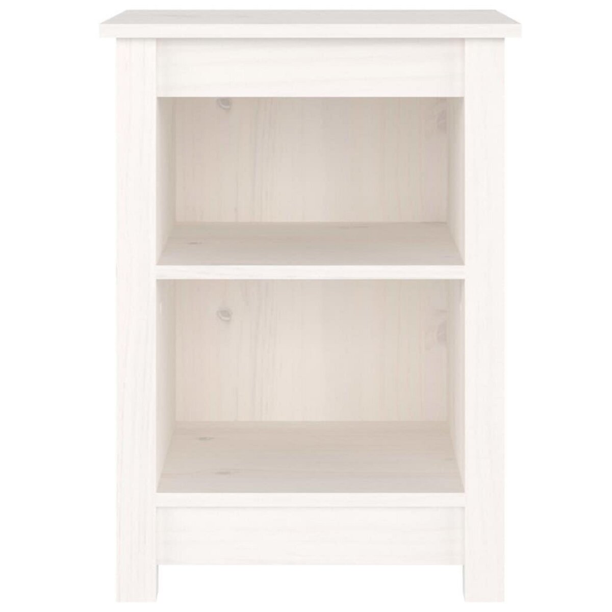 VIDAXL Tables de chevet 2 pcs Blanc 40x35x55 cm Bois de pin solide