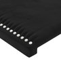 Voir la diapositive 4 : VIDAXL Tetes de lit 2 pcs Noir 90x5x78/88 cm Velours