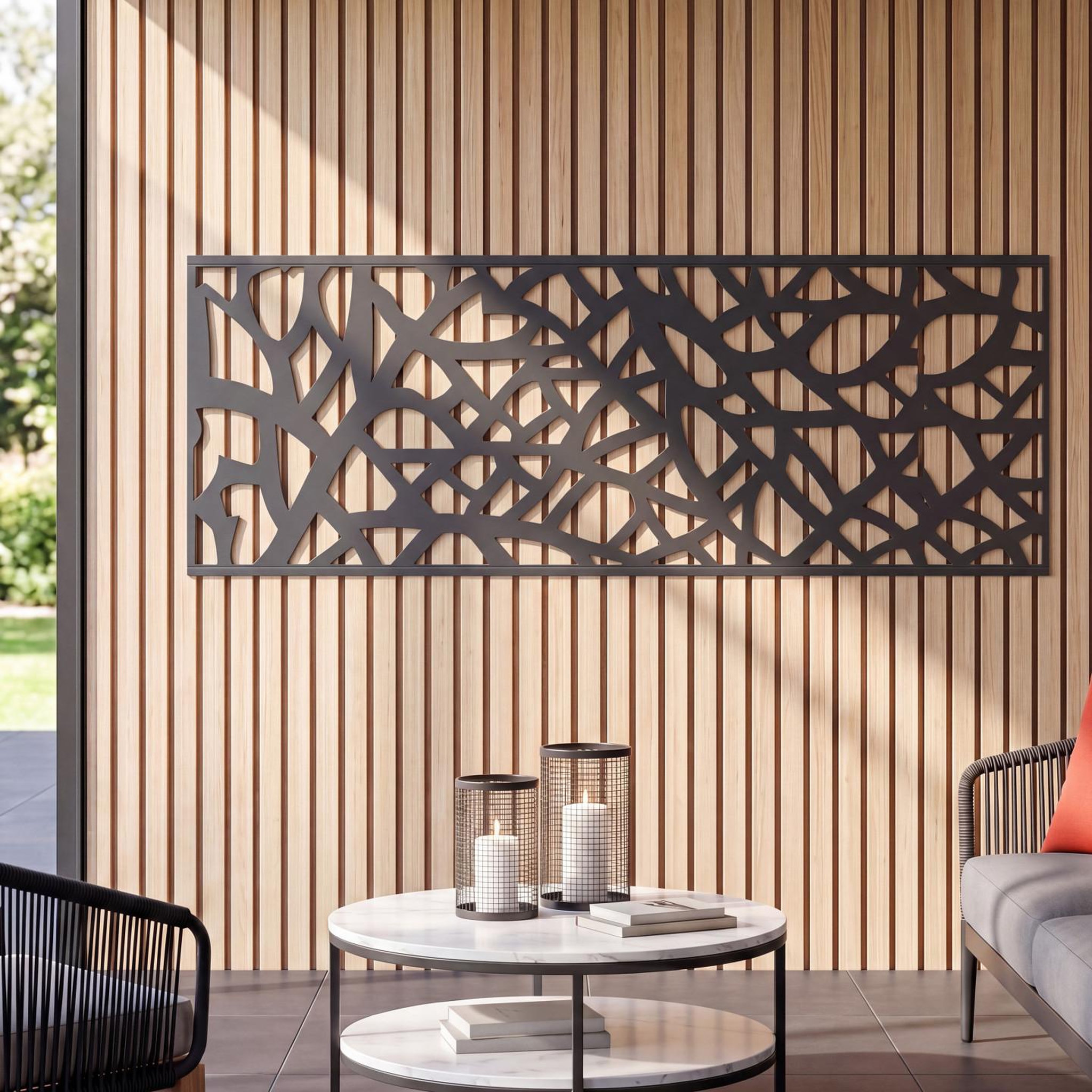 Voir la diapositive 5 : ID MARKET Panneau décoratif universel 150 x 50 cm usak gris