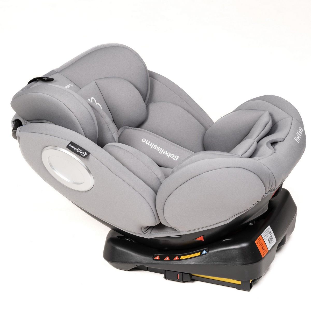 BEBELISSIMO BEBELISSIMO - Siège auto Isofix - pivotant 360 ° - groupe 0+/1/2/3 - (0-36kg)- Hellios - gray /gray