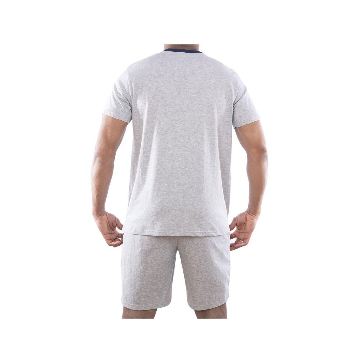 SERGE BLANCO Ensemble homme Pyjama court T-shirt col tunisien