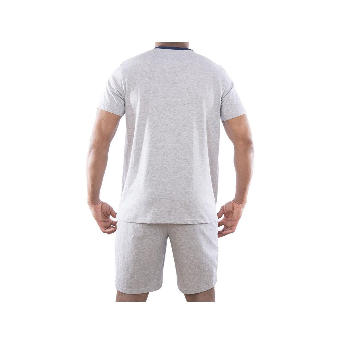 SERGE BLANCO Ensemble homme Pyjama court T-shirt col tunisien
