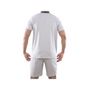 Voir la diapositive 3 : SERGE BLANCO Ensemble homme Pyjama court T-shirt col tunisien
