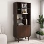 Voir la diapositive 3 : IDIMEX Buffet haut SIMONA H 188 cm en bois massif