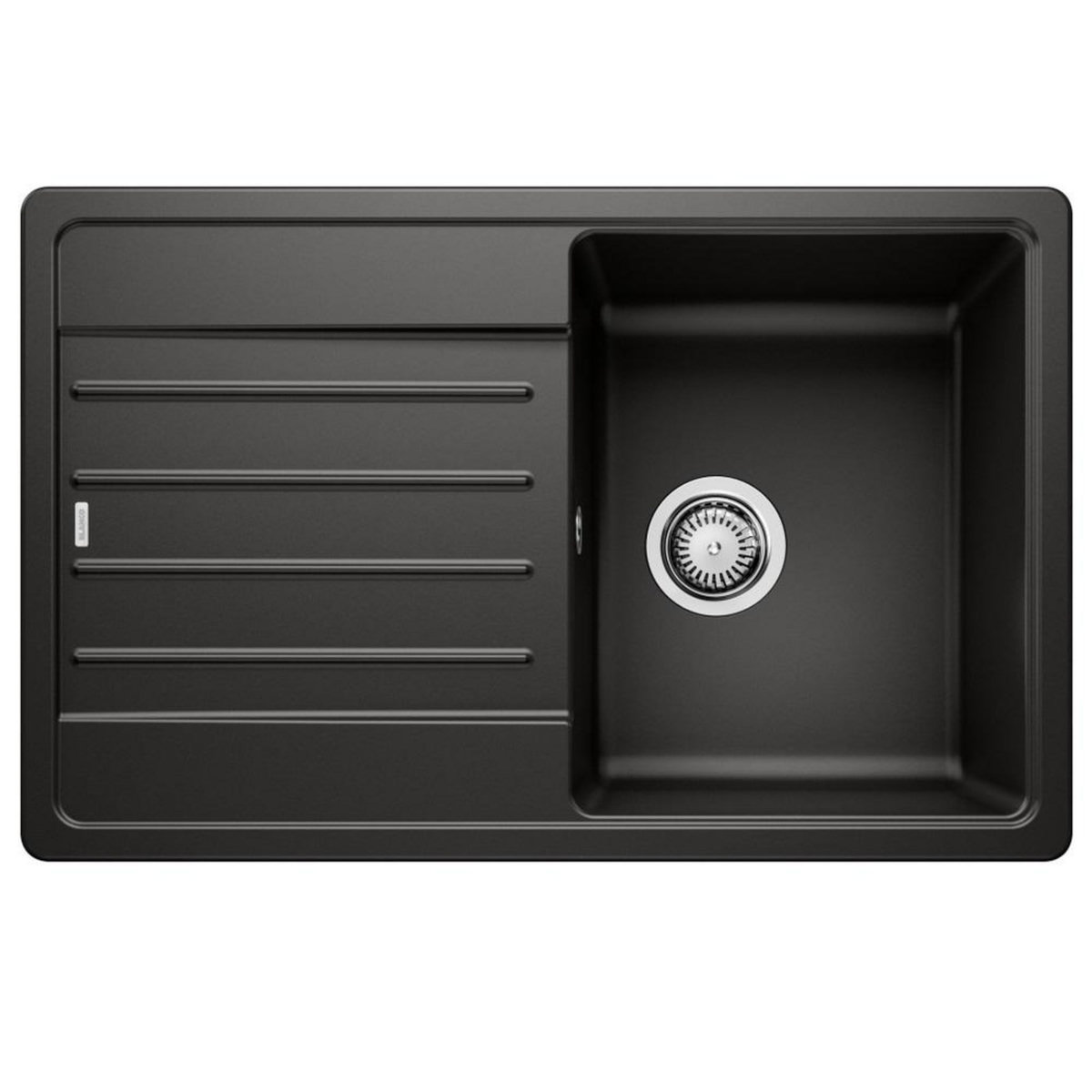 Blanco Evier à encastrer 78cm silgranit noir - 526083