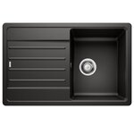 Blanco Evier à encastrer 78cm silgranit noir - 526083