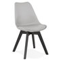 Voir la diapositive 1 : Paris Prix Chaise Design  Toledo  82cm Gris & Noir