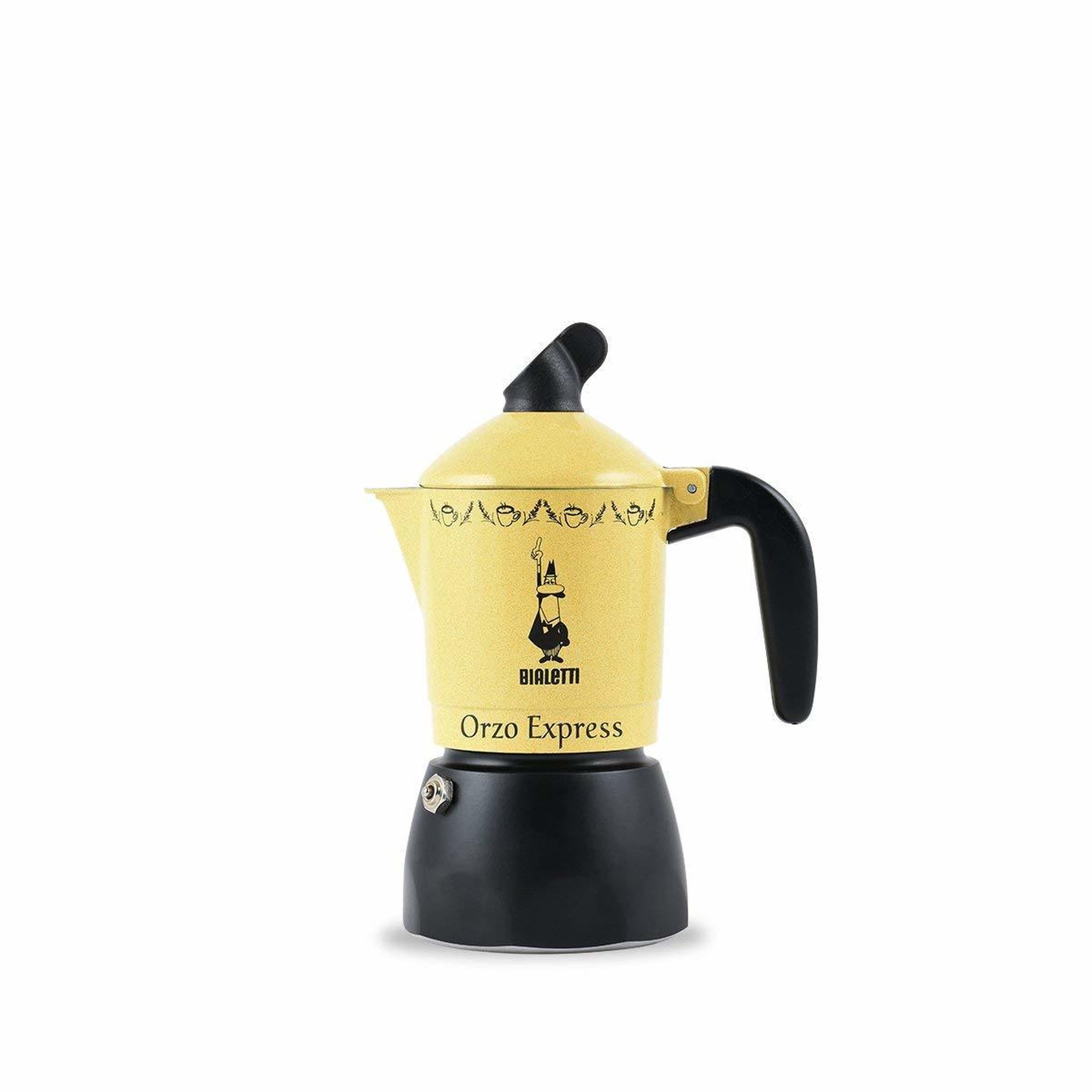 BIALETTI Bialetti orzo express cafetière à moka noir, jaune