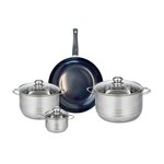 ELO Ensemble de 1 Poêle de cuisson 28 cm et 3 faitouts 12, 20 et 24 cm Elo Prima Brillant