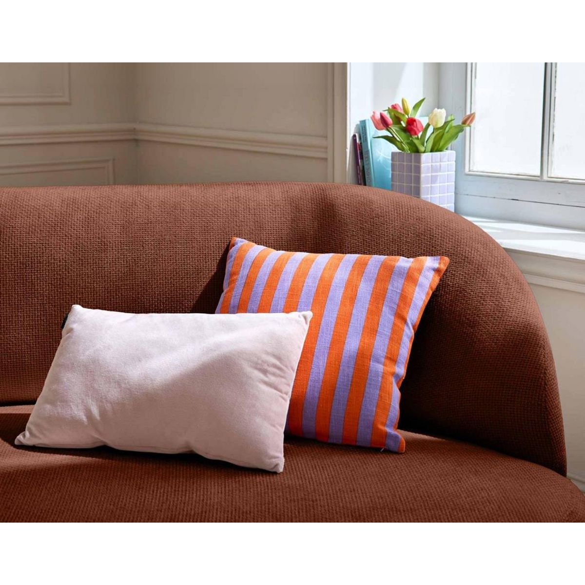 LISA DESIGN Polaris - canapé 3 places - en velours texturé